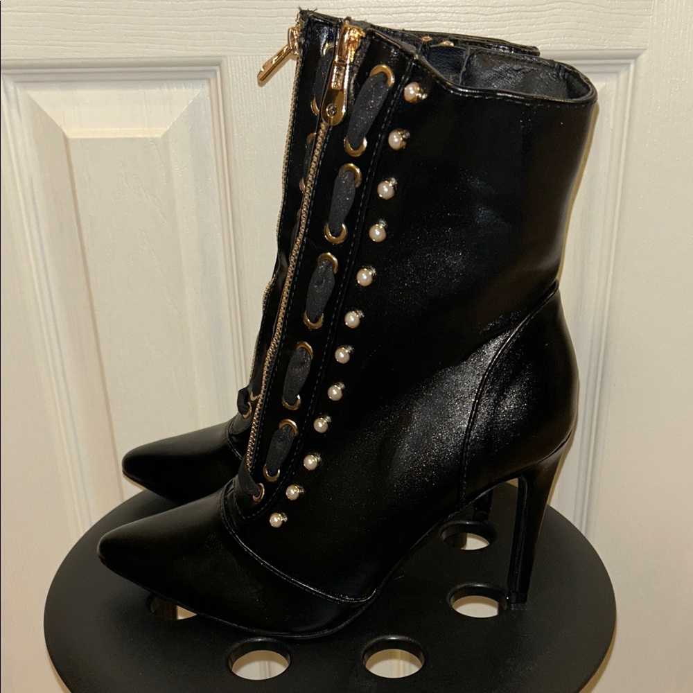 High Heeled Ankle Boots Size 9